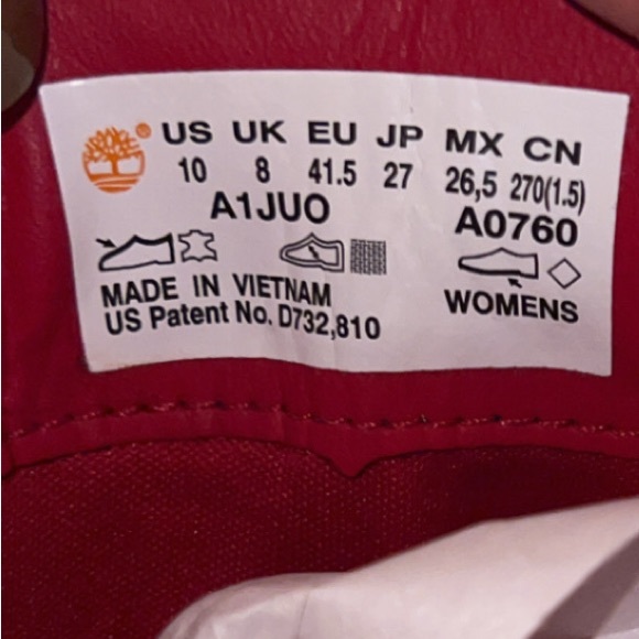 Timberland Women’s Red Boots - Picture 7 of 7